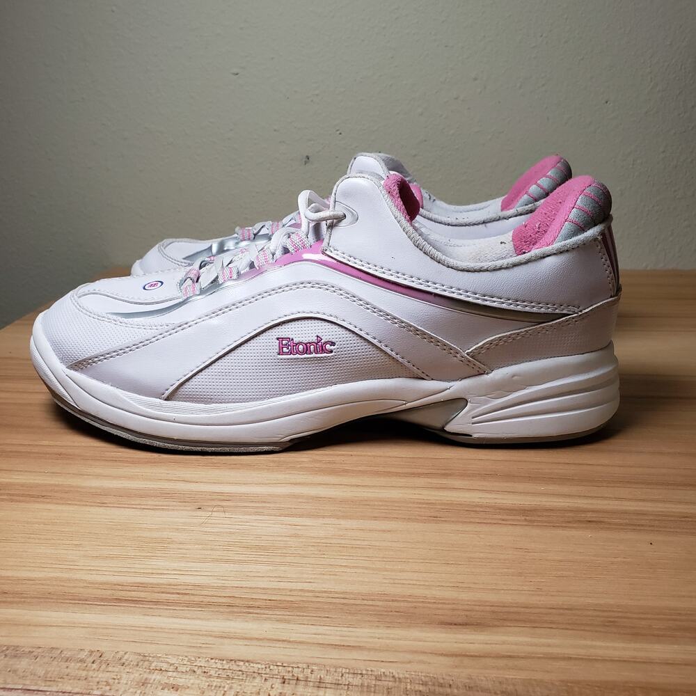 Etonic‎ Women's 10 Perfect Slide Golf Shoes White Pink Sporty Athletic Preppy